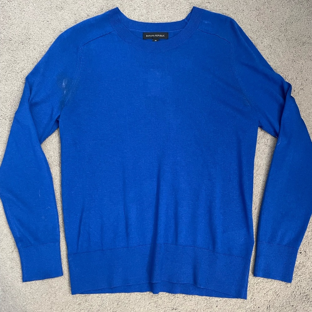 Banana republic sweater with silk
